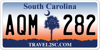 SC license plate AQM282