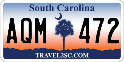 SC license plate AQM472