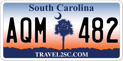 SC license plate AQM482