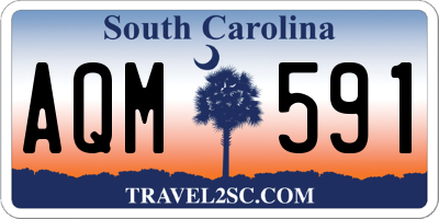 SC license plate AQM591