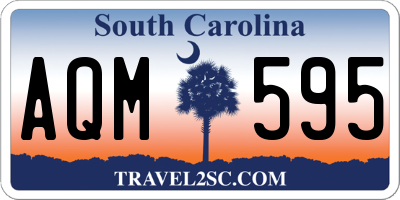 SC license plate AQM595
