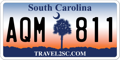 SC license plate AQM811