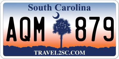 SC license plate AQM879