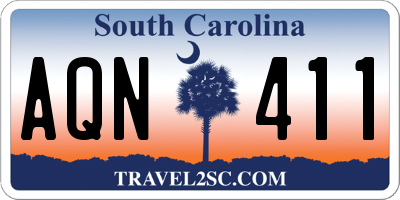 SC license plate AQN411
