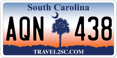SC license plate AQN438
