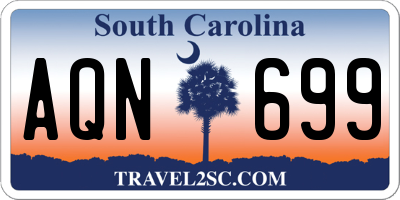 SC license plate AQN699