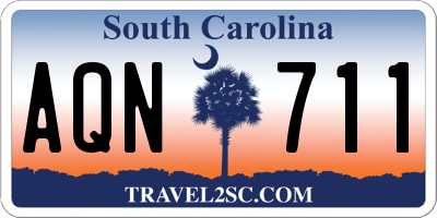SC license plate AQN711
