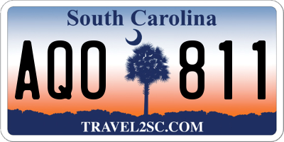 SC license plate AQO811
