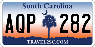 SC license plate AQP282