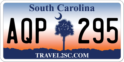 SC license plate AQP295