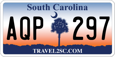 SC license plate AQP297