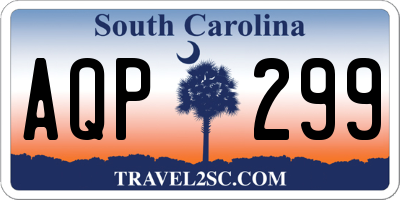 SC license plate AQP299