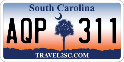 SC license plate AQP311