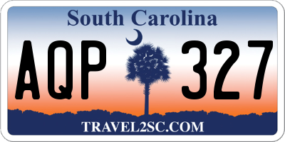 SC license plate AQP327