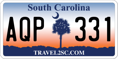 SC license plate AQP331
