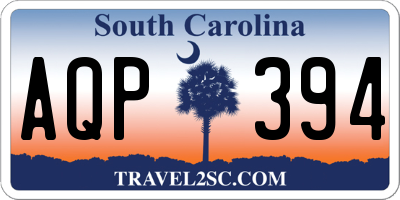 SC license plate AQP394