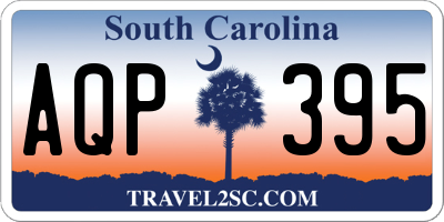 SC license plate AQP395