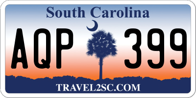 SC license plate AQP399