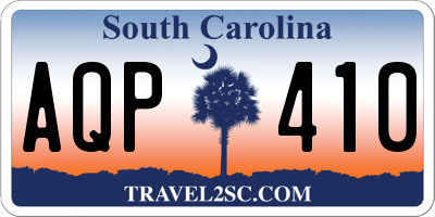 SC license plate AQP410