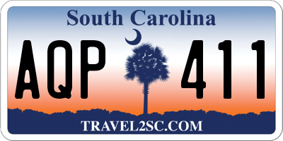 SC license plate AQP411