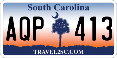 SC license plate AQP413
