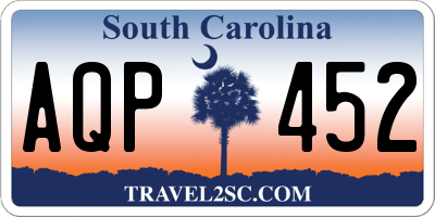 SC license plate AQP452