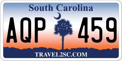 SC license plate AQP459