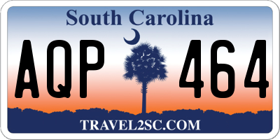 SC license plate AQP464