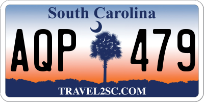 SC license plate AQP479