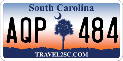 SC license plate AQP484