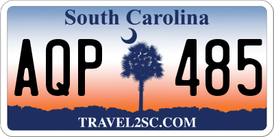 SC license plate AQP485