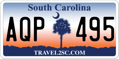 SC license plate AQP495