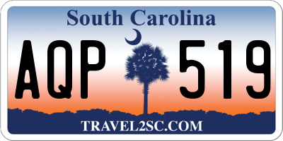 SC license plate AQP519