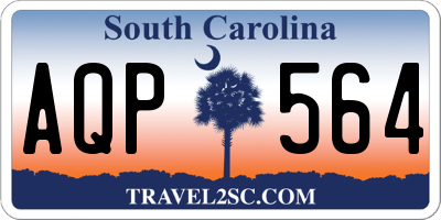 SC license plate AQP564