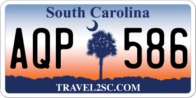 SC license plate AQP586