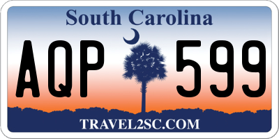 SC license plate AQP599
