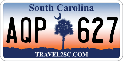 SC license plate AQP627