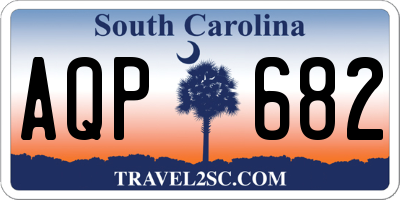 SC license plate AQP682