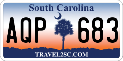 SC license plate AQP683