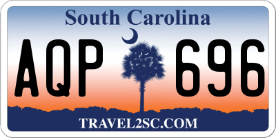 SC license plate AQP696