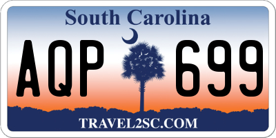 SC license plate AQP699