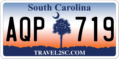 SC license plate AQP719