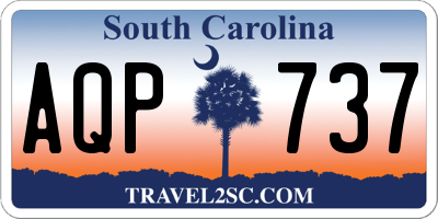 SC license plate AQP737