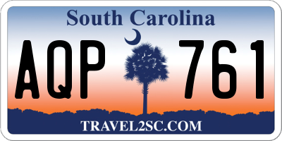 SC license plate AQP761