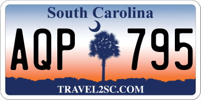 SC license plate AQP795