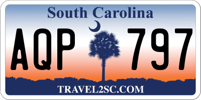 SC license plate AQP797