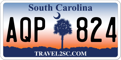 SC license plate AQP824