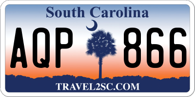 SC license plate AQP866