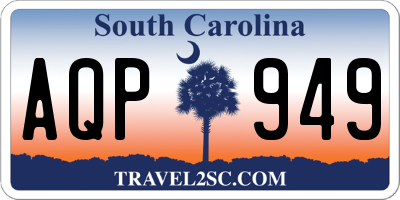 SC license plate AQP949