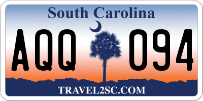 SC license plate AQQ094